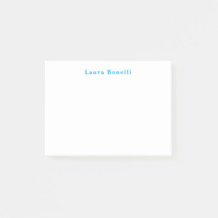Notas Post-it® Título de nombre sencillo profesional moderno mini