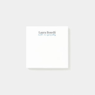 Notas Post-it® Título de nombre simple minimalista profesional mo
