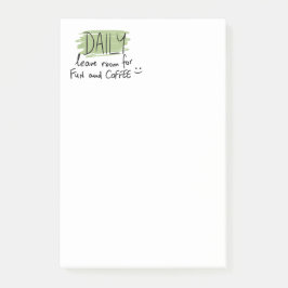 Notas Post-it® Título/Encabezado de Planificador Colorido Diario