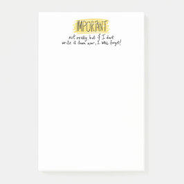 Notas Post-it® Título/Encabezado Importante de Planificador Color