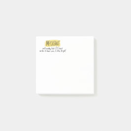 Notas Post-it® Título/Encabezado Importante de Planificador Color