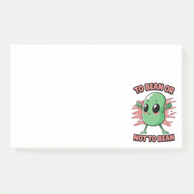 Notas Post-it® To bean or not to bean (Anverso)