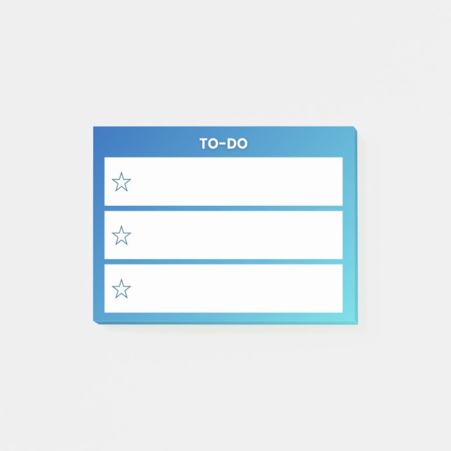 Notas Post-it® TO-DO Checklist Sticky Notes – 3 Line Task Pad (Anverso)