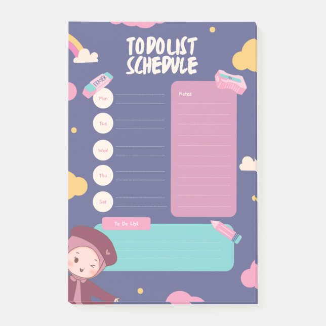 Notas Post-it® To do list note pad (Anverso)