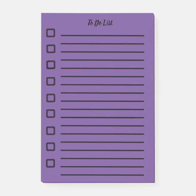 Notas Post-it® To Do List Sticky Note Purple 2 (Anverso)