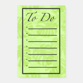 Notas Post-it® To Do List with Monstera Leaves