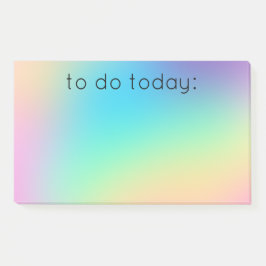 Notas Post-it® "To Do Today" Gradiente suave de arcoiris purmátic