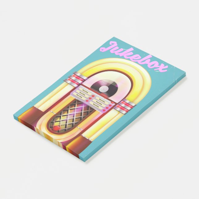 Notas Post-it® Toca música vintage (En perspectiva)