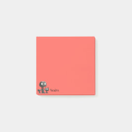 Notas Post-it® Tocante perro de Halloween rojo