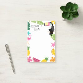 Notas Post-it® Tocante tropical colorido