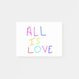 Notas Post-it® Todo es amor arcoíris orgullo colorido LGBTQ gay j