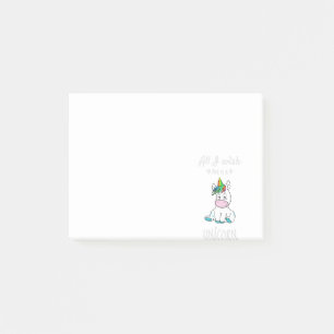 Notas Post-it® Todo lo que deseo es una Unicornio