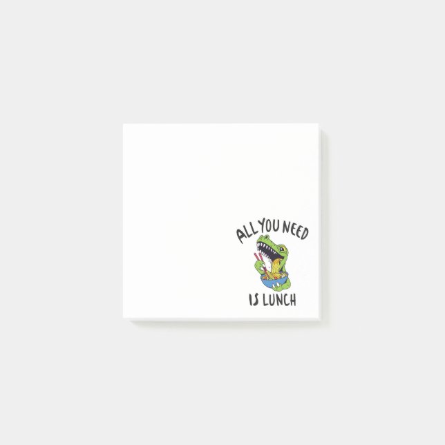 Notas Post-it® Todo lo que necesitas es comer. (Anverso)