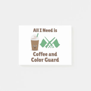 Notas Post-it® Todo lo que necesito es café y protección de col