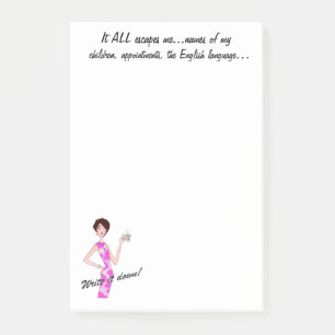 Notas Post-it® "¡Todo Me Escapa!" ¡Escríbelo! Diva