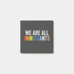 Notas Post-it® Todos somos inmigrantes LGBT, aliado del arcoiris