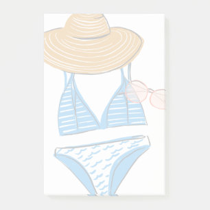 Notas Post-it® Toma el sol - Blue Swimsuit