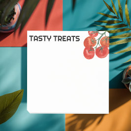 Notas Post-it® Tomates PERSONALIZADO de acuarela Monograma Person