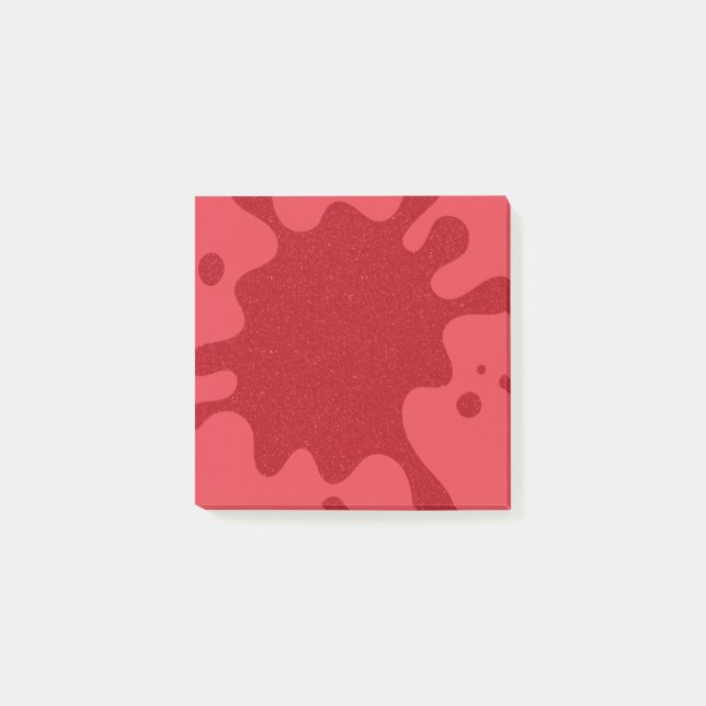 Notas Post-it® Tomato-Red Splash Custom Post-it® Notes (Anverso)