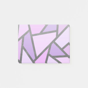 Notas Post-it® Tonos de vidrio manchado de lilas