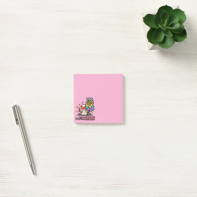 Notas Post-it® Too Cute To Function Mushroom Notes (Oficina)