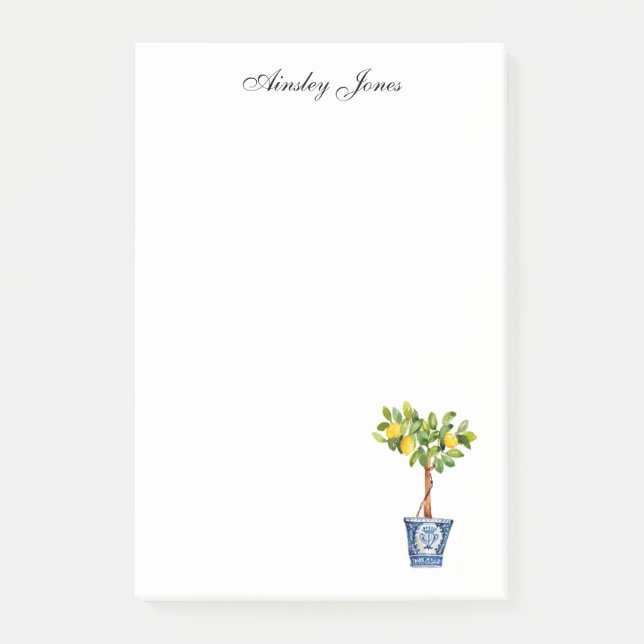 Notas Post-it® Topiaria de limonero (Anverso)