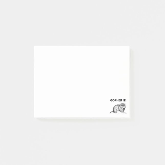 Notas Post-it® Topo Divertido Chiste de Topo (Anverso)