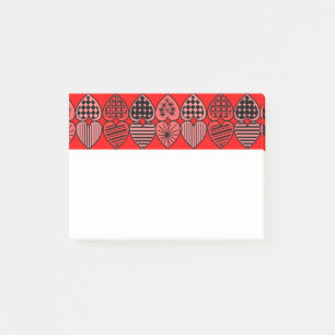 Notas Post-it® Topsy Turvy Hearts