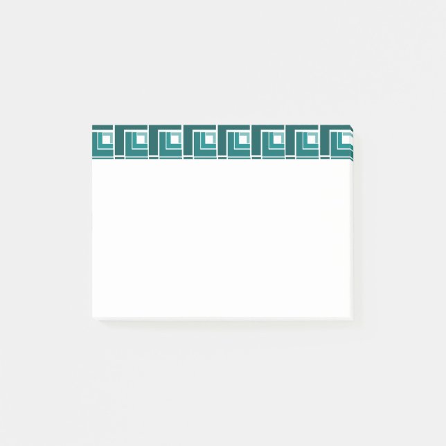 Notas Post-it® Topsy Turvy verde azulado (Anverso)