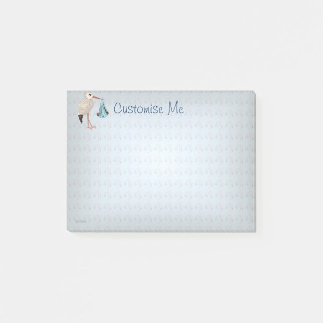 Notas Post-it® Tormenta clásica (azul) 2 (Anverso)