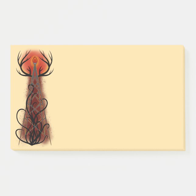 Notas Post-it® Torre de Radio del Infierno (Anverso)