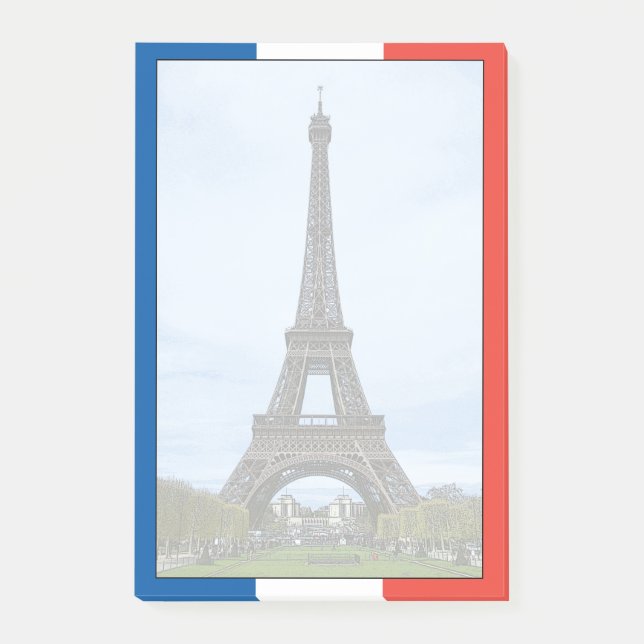 Notas Post-it® Torre Eiffel, París, Francia (Anverso)