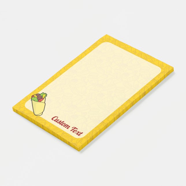 Notas Post-it® Tortilla Sandwich Wrap (En perspectiva)