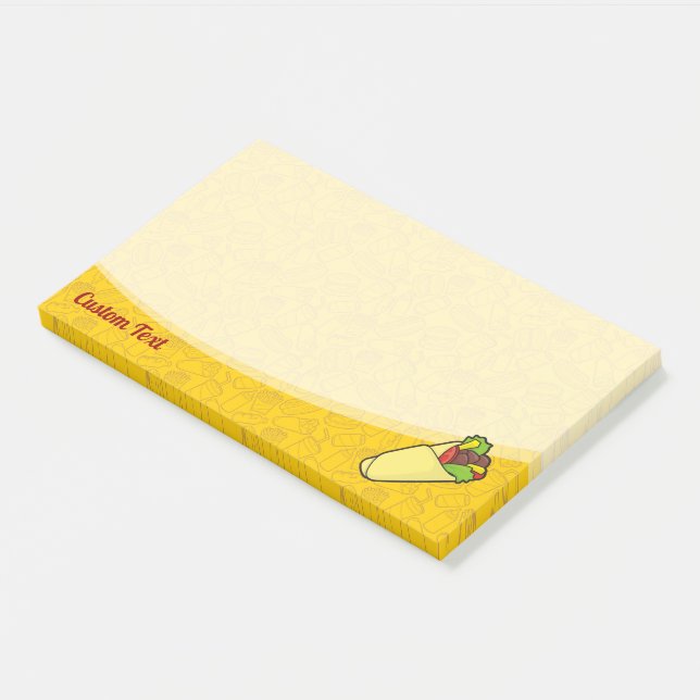 Notas Post-it® Tortilla Sandwich Wrap (En perspectiva)