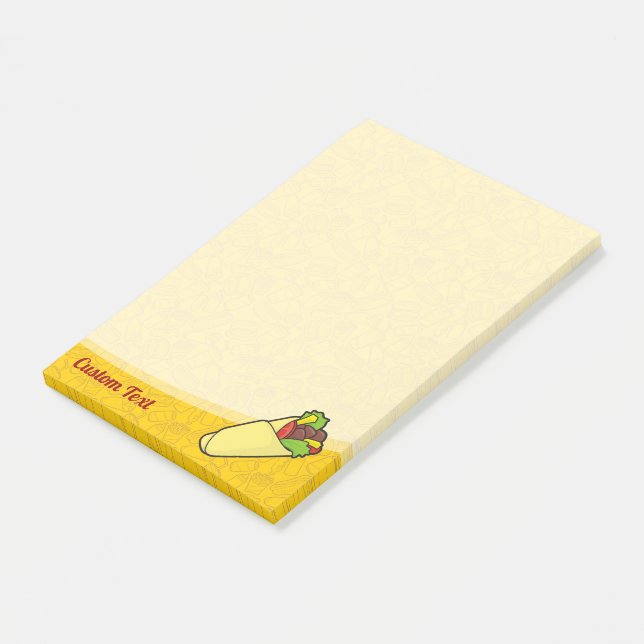 Notas Post-it® Tortilla Sandwich Wrap (En perspectiva)
