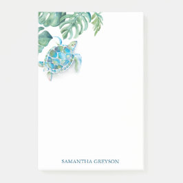 Notas Post-it® Tortuga acuática tropical