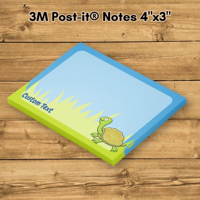 Notas Post-it® Tortuga de dibujos animados (Subido por el creador)