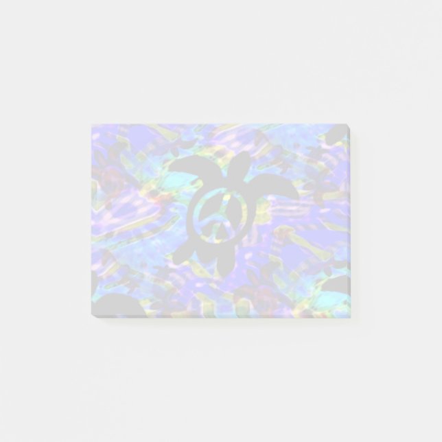 Notas Post-it® Tortuga de paz (Anverso)