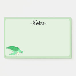 Notas Post-it® Tortuga espaldar plana 