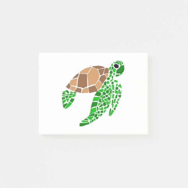 Notas Post-it® Tortuga marina divertida (Anverso)
