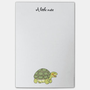 Notas Post-it® tortuga sonriente linda