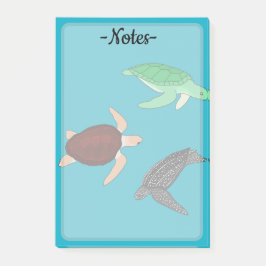 Notas Post-it® Tortugas Marinas