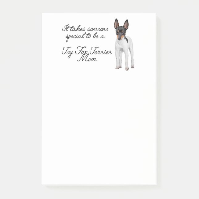 Notas Post-it® Toy Fox Terrier Mom Post-It Notes (Anverso)