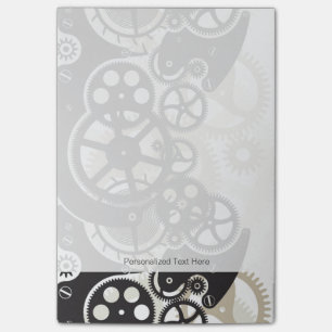 Notas Post-it® Trabajo de ruedas de cog