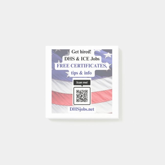 Notas Post-it® Trabajos de DHS e ICE posteriores a la transmisión (Anverso)