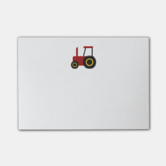 Notas Post-it® Tractor rojo