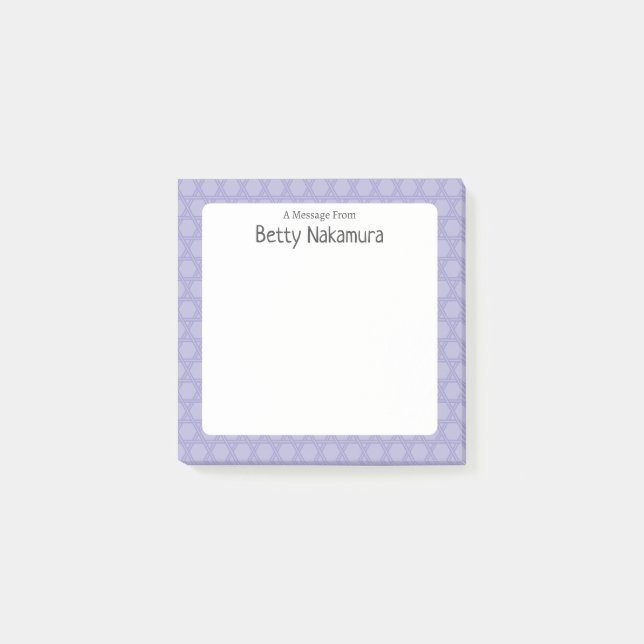 Notas Post-it® Traditional Japanese Lattice Pattern (Anverso)