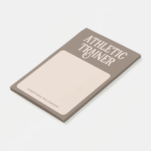 Notas Post-it® Trainer atlético de nombre personalizado