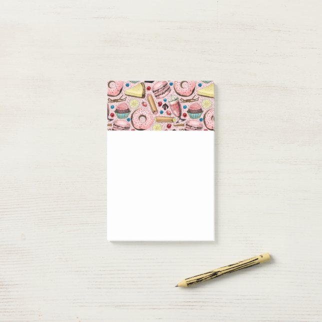 Notas Post-it® Trajes dulces en rosa (Escritorio)