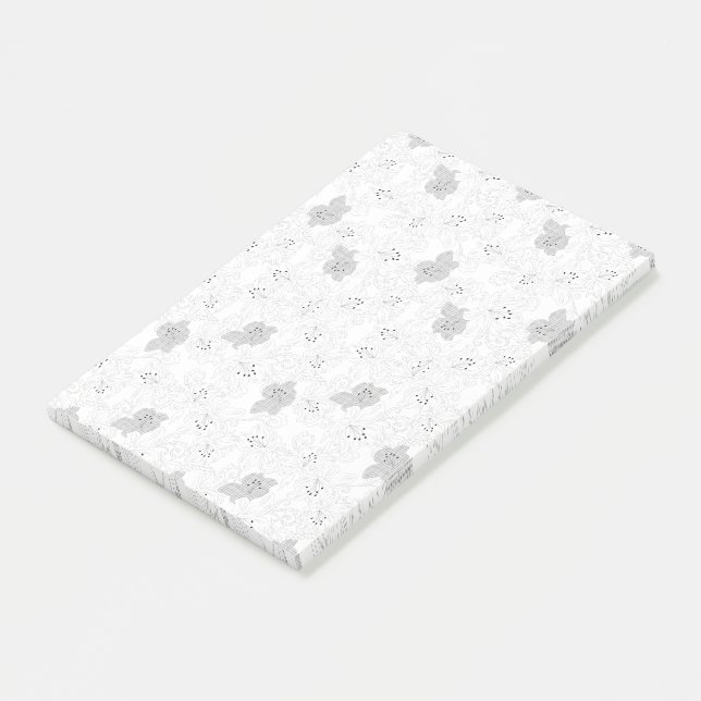 Notas Post-it® Transparent Grid Overlay – Editable PNG Texture (En perspectiva)